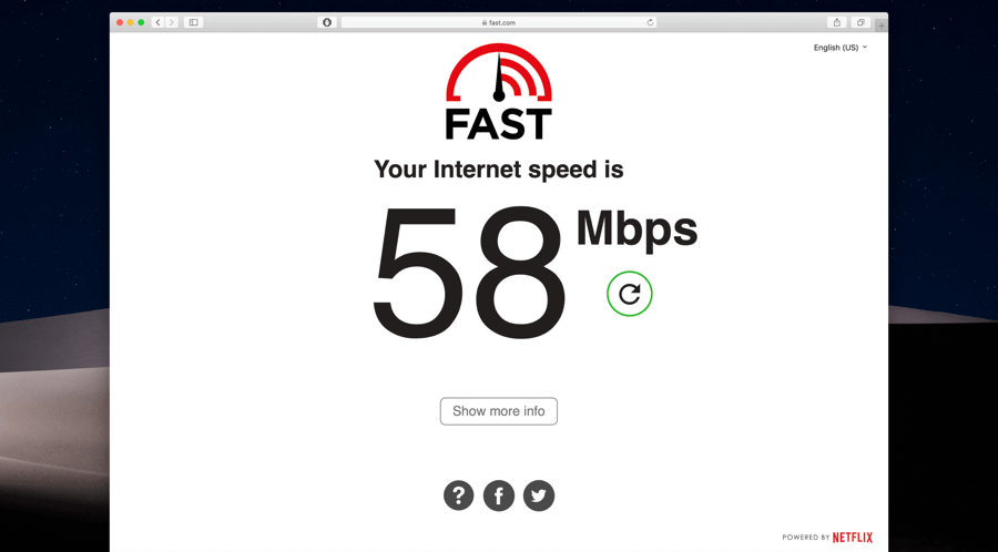 xfinity speed check