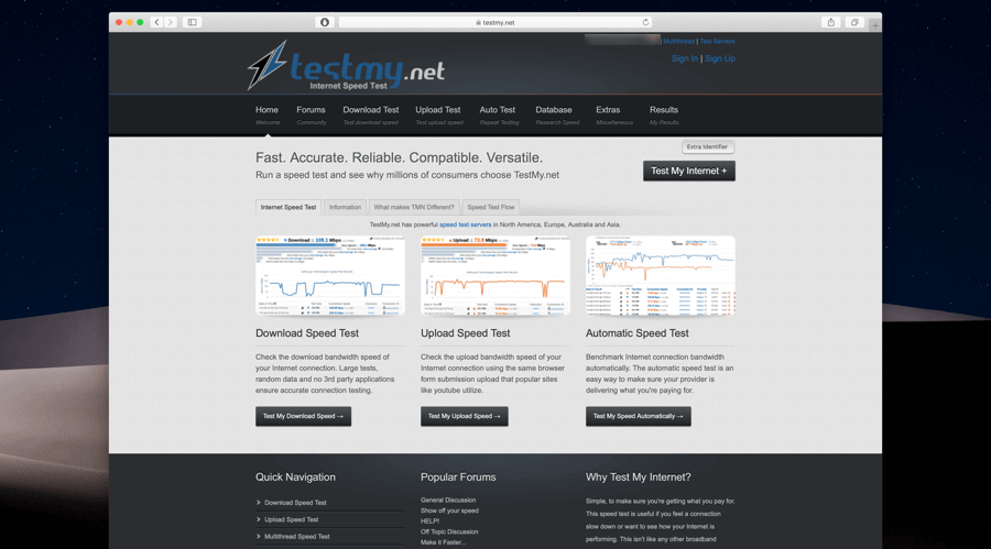 testmy.net download speed test