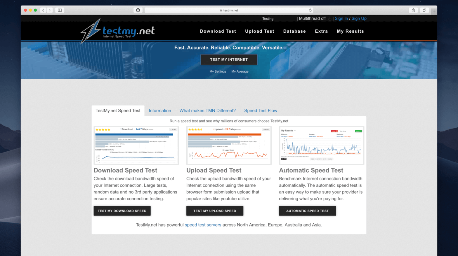 Testmy net testmyspeed